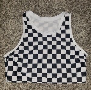 H&M| Checkered Crop Top